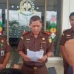 PENETAPAN TERSANGKA - Kepaka Kejaksaan Negeri Katingan Tandy Mualim saat menjelaskan terkait penanganan empat perkara dugaan tindak pidana korupsi, Rabu (14/12/2022). (FOTO: ST/HK)