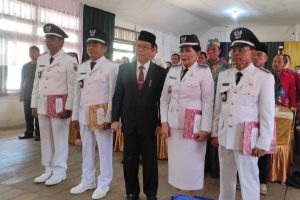Bupati Lantik Empat Pj Kades di Wilayah Kecamatan Katingan Tengah