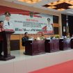 SAMBUTAN - Bupati Katingan Sakariyas SE saat membuka acara Rapim TEPRA Triwulan IV Tahun 2022, di Aula Bappelibtang Katingan, Kamis (05/01/2023). (FOTO: IST)