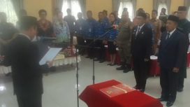 FOTO: Bupati Sakariyas lantik Hariawan sebagai As I Bidang Pemerintahan.