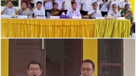 MUSRENBANG -  Staf Ahli Bupati Bidang Kemasyarakatan dan SDM, Yansiterson membuka Musrenbang RKPD Kabupaten tingkat Kecamatan Rungan Barat (atas). Staf Ahli Bupati Bidang Politik, Hukum dan Pemerintahan Aprianto menutup Musrenbang RKPD Kabupaten tingkat Kecamatan Rungan Barat (bawah).  (FOTO IST)