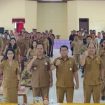 MUSRENBANG KECAMATAN - Kepala Bappedalitbang Kabupaten Gumas Yantrio Aulia (paling depan dua dari kanan) saat menghadiri Musrenbang Tingkay Kecamatan Rungan Hulu, baru-baru ini. (FOTO: IST)