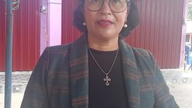 Sekretaris Komisi II DPRD Kabupaten Gunung Mas, Pdt. Rayaniatie Djangkan.