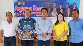 FOTO : Waket I DPRD Gumas Binartha (tengah) bersama anggota DPRD Punding S Merang saat reses di salah satu kecamatan wilayah dapil dua baru-baru ini.