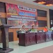 Foto : Pransang. Sekda Katingan saat membacakan sambutan Bupati Sakariyas pada acara Rakornis Pencegahan dan Kesiapsiagaan menghadapi Karhutlah.