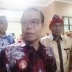 Foto : Bupati Katingan Sakariyas usai mengikuti giat PHDI Provinsi Kalteng yang berlangsung di gedung Salawa Katingan.