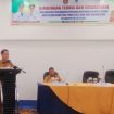 Foto : Sakariyas, Bupati Katingan saat membuka kegiatan DPMPTSP yang diikuti Perusahaan yang ada di Katingan. Giat tersebut berlangsung di Bahalap Hotel Palangkaraya. 