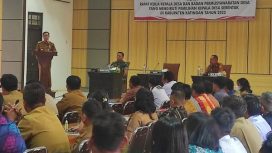 Foto : Sakariyas. Bupati Katingan saat membuka secara resmi kegiatan Dinas Pemberdayaan Masyarakat dan Desa Kabupaten Katingan