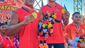 Cabor Dayung Saat Persembahkan 3 Emas 1 Perunggu untuk Kontingen Kabupaten Kabupaten Katingan pada ajang Porprov Ke-XII Kalteng di Sampit