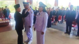 Foto : Bertempat di Loby Kantor Bupati. Sakariyas, Bupati Katingan lantik sejumlah pejabat eselon III dan IV. Jumat 8 September 2023