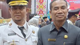 Foto : Marwan Susanto Ketua DPRD Kabupaten Katingan saat menghadiri Pelantikan Penjabat Bupati Katingan Saiful. Di Kantor Gubernur Kalimantan Tengah. Senin 25 September 2023