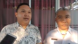Winsi Kuhu Koordinator Divisi SDM, Pendidikan dan Pelatihan Bawaslu Provinsi Kalteng dan Yosafat Kaung Kepala Bawaslu Katingan