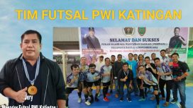 Tim Futsal PWI Katingan Juara 1 Futsal Porwada Kalimantan Tengah