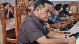 FOTO : juru bicara Banggar DPRD Gunung Mas Untung Jaya Bangas.