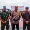 Letkol Inf. Anggun Wuriyanto. Dandim 1019 Katingan bersama Forkopimda dan KPU Saat Apel Gelar Pasukan di Mapolres Katingan