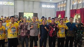 Anggota DPRD Gunung Mas Polie L Mihing saat menghadiri Musrenbang tingkat kecamatan. (Foto: Ist)
