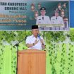 SAMBUTAN : Bupati Gunung Mas Jaya S Monong mengatakan saat membuka kegiatan safari di Kelurahan Rabambang, Senin (25/3/2024).