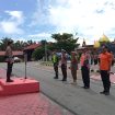 Kapolres Katingan. AKBP I Gede Putu Widyana. Saat pimpin Apel Gelar Pasukan
