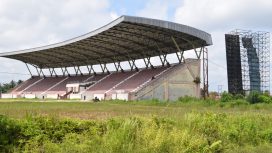 Tampak sekilas tentang gambaran stodion mini Kuala Kurun yang sebentar lagi akan dilakukan rehabilitasi. Minggu (28/04/2024).