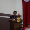Anggota DPRD Gunung Mas Espriadi tengah menyampaikan pandangan umum fraksi.