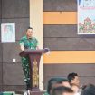 Dandim 1019/Ktg. Letkol Inf. Anggun Wuriyanto saat menyampaikan sambutan pada acara Sosialisasi Peningkatan Peran Serta Masyarakat Desa terhadap Mitigasi dan Adaptasi Dampak Perubahan Iklim Dalam Ketahanan Masyarakat Provinsi Kalimantan Tengah Tahun 2024. (Kamis, 06/6).