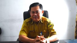 Kabid Pengembangan Aparatur BKPSDM Gumas Kristian SPi, dibincangi di ruang kerjannya, Selasa (09/07/2024).