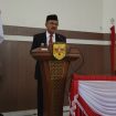  Pj Bupati Gumas Herson B Aden saat menyampaikan pidato persetujuannya di gedung dewan setempat, Senin (01/07/2024) lalu.