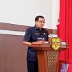 Ketua DPRD Gumas Akerman Sahidar sedang menyampaikan sambutannya di gedung dewan setempat, belum lama ini.