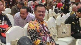 Pj Bupati Gumas Herson B. Aden saat menghadiri kegiatan rakernas ke-16 di Jakata, Rabu (10/07/2024) kemarin.