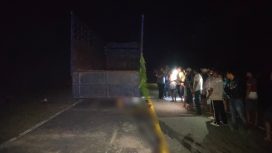 Kecelakaan lalu lintas yang menewaskan seorang pengendara motor di Km. 13 Desa Tajah Antang, Kecamatan Rungan Barat, Kabupaten Gunung Mas, Rabu (17/7). 