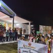 FOTO : Pj Bupati Katingan Saiful, saat melepas secara resmi kegiatan Pawai Tanglong, dihalaman LPTQ Katingan.