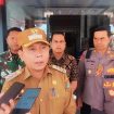 PJ Bupati Katingan Sutoyo saat mengikuti Apel Gelar Pasukan di Polres Katingan