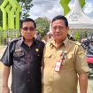Ketua DPRD Gumas Akerman Sahidar dan Sahli Bupati Guanhin