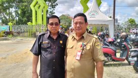 Ketua DPRD Gumas Akerman Sahidar dan Sahli Bupati Guanhin