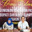 KPU Katingan saat Pres Release Pengumuman Paslon Bupati dan Wakil Bupati Katingan untuk Pilkada Katingan 2024  