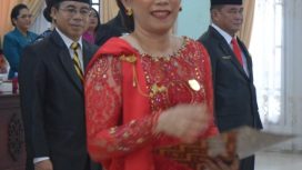 Wakil Ketua Sementara DPRD Gumas Nomi Aprilia.