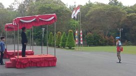 FOTO : Pj Bupati Katingan Sutoyo, saat pimpin upacara Peringatan Hari Kesaktian Pancasila Lingkup Pemerintah Kabupaten Katingan.