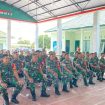 FOTO : Suasana Kegiatan pembinaan tata ruang wilayah pertahanan darat, di aula Makodim 1019/Katingan.