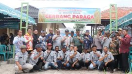 FOTO : Sekda Katingan Pransang, saat foto bersama usai kegiatan Inovasi Launching Gerbang Paraga.