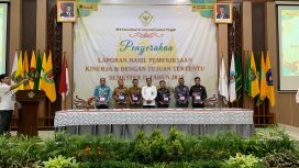 FOTO : Pj Bupati Katingan Sutoyo, saat menerima laporan hasil pemeriksaan kinerja dari Kepala BPK-RI Perwakilan Kalimantan Tengah M Ali Asyhar, di Kota Palangkaraya.