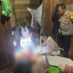 FOTO : Korban saat dievakuasi oleh jajaran Kepolisian.

