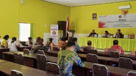 FOTO : Suasana kegiatan rapat, di aula Badan Kesbangpol Katingan.