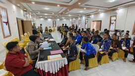FOTO : Suasana kegiatan Verifikasi Administrasi Awal tingkat Pabanrim di Polres Katingan. 