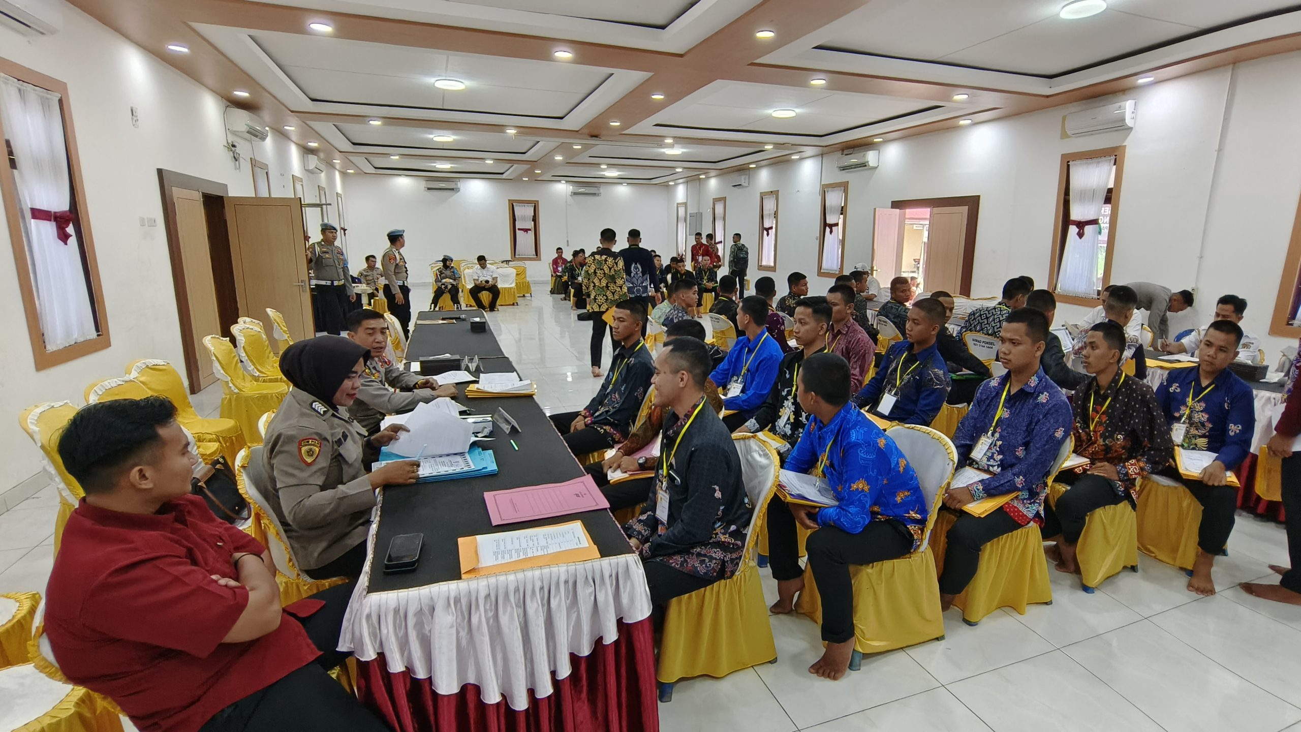 FOTO : Suasana kegiatan Verifikasi Administrasi Awal tingkat Pabanrim di Polres Katingan. 