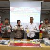 FOTO : Suasana saat konferensi pers di Aula Bhayangkara Polres Katingan.