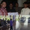FOTO : Bupati Katingan Saiful, saat pelaksanaan penyerahan pinjam pakai kendaraan ambulance jenazah.