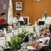 FOTO : Bupati Katingan jajaran saat audiensi dengan Mensos RI