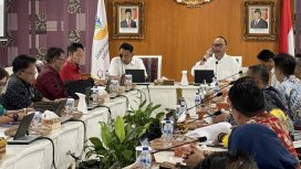 FOTO : Bupati Katingan jajaran saat audiensi dengan Mensos RI