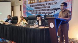 FOTO : Suasana saat pembukaan Bimtek oleh Pj Sekda Katingan.