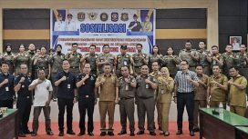 FOTO : Suasana kegiatan sosialisasi Cukai dan Program Gempur Rokok Ilegal, di Kasongan.